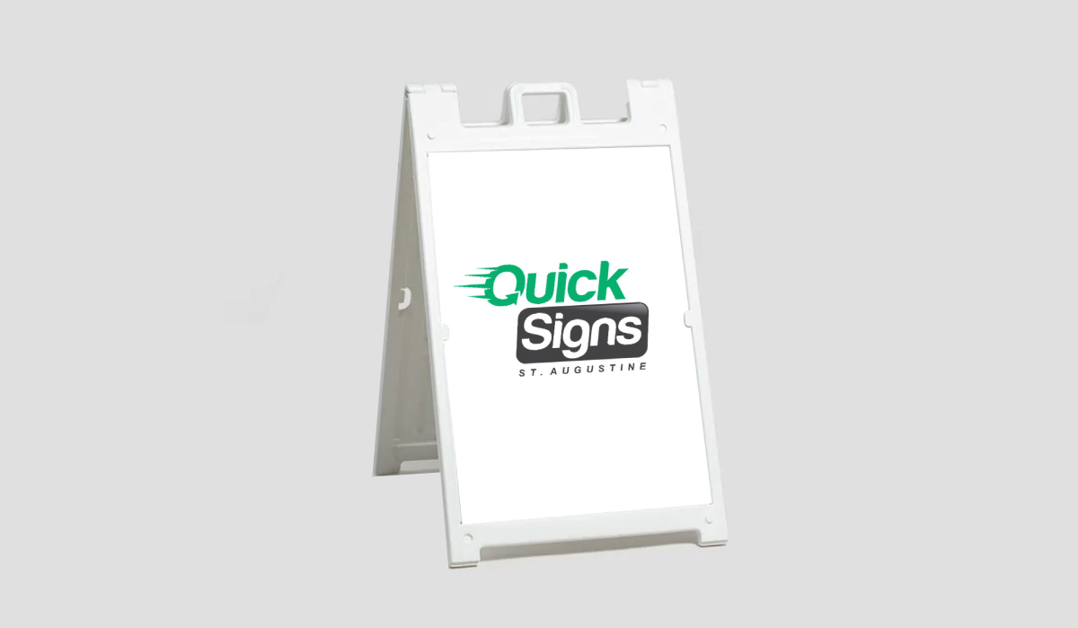 Custom a-frame sign boards from St Augustine Quick Signs in St. Augustine, FL