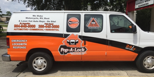 pop-a-lock van graphics
