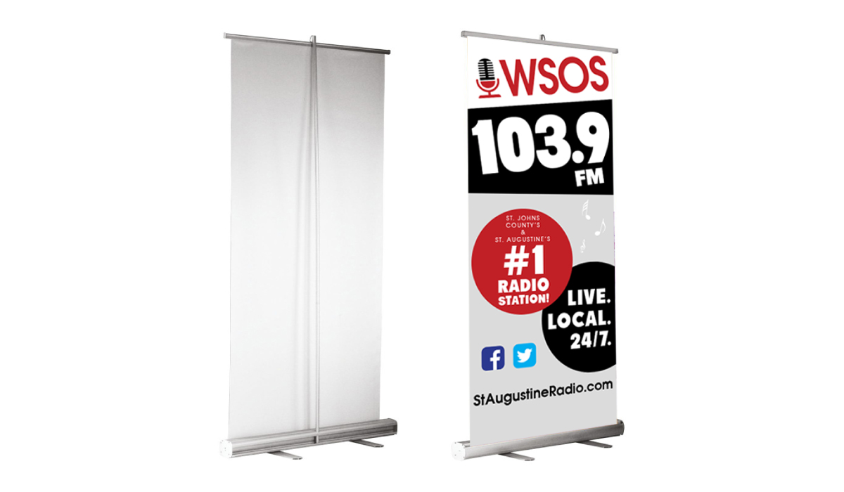 Custom retractable banners from St Augustine Quick Signs in St. Augustine, FL