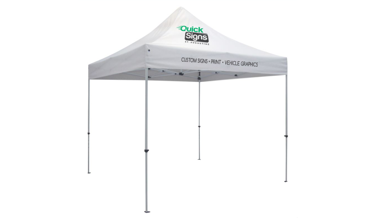 Custom shade tents from St Augustine Quick Signs in St. Augustine, FL