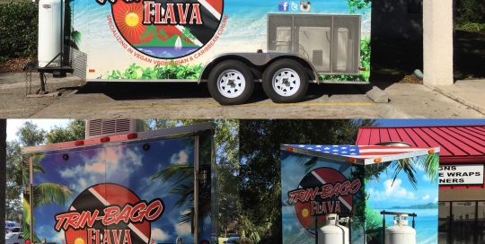 trin-bago food trailer wrap
