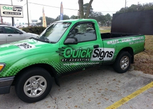 quick signs truck wrap