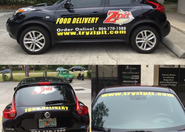 Custom vehicle graphics from Quick Signs in St Augustine, FL